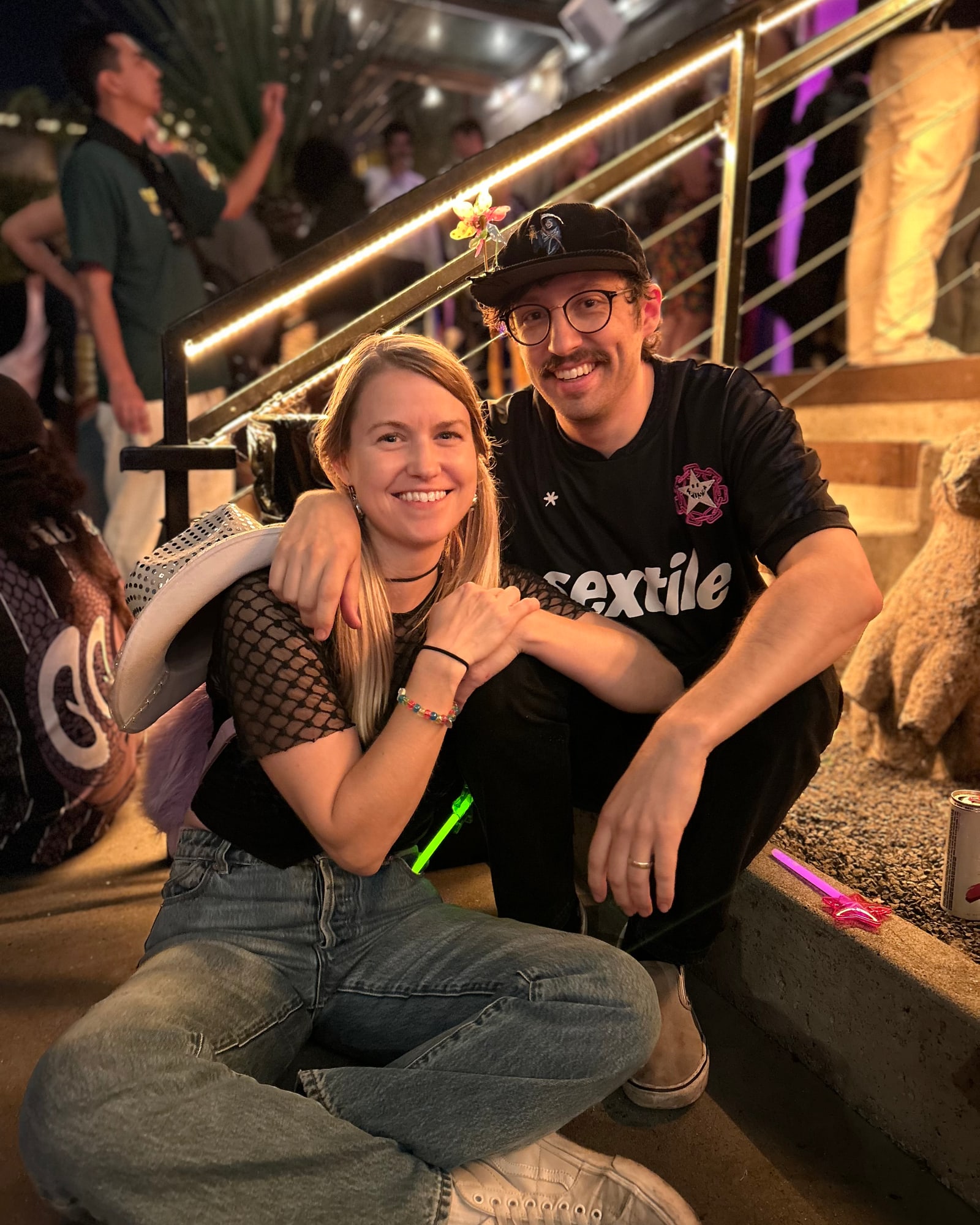 Nic and Claire Feigenbaum out at a show